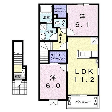 ハウスアイ　Ａの物件間取画像